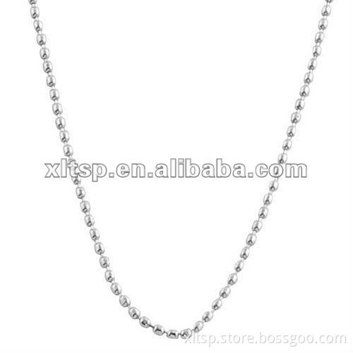 TN78 Titanium Ball Chain Necklace 3.2mm Diameter